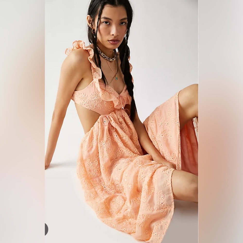 NWT For Love & Lemons Frances Midi Dress